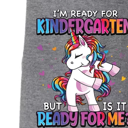 Im Ready For Kindergarten Back To School Kindergarten Girl Doggie 3-End Fleece Hoodie