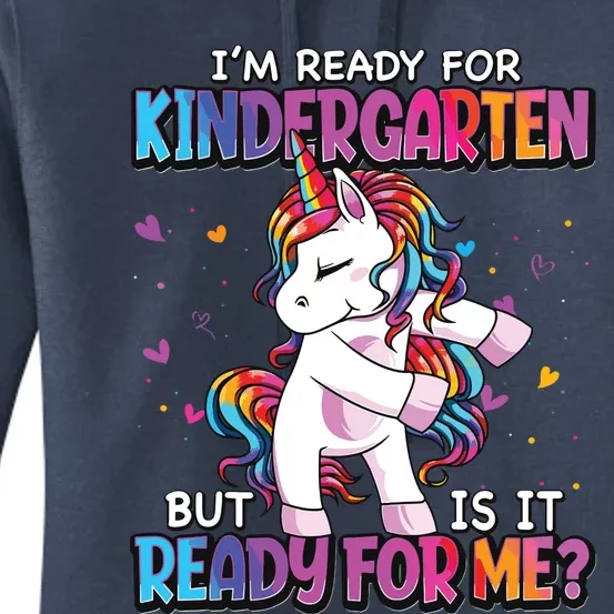 Im Ready For Kindergarten Back To School Kindergarten Girl Women's Pullover Hoodie