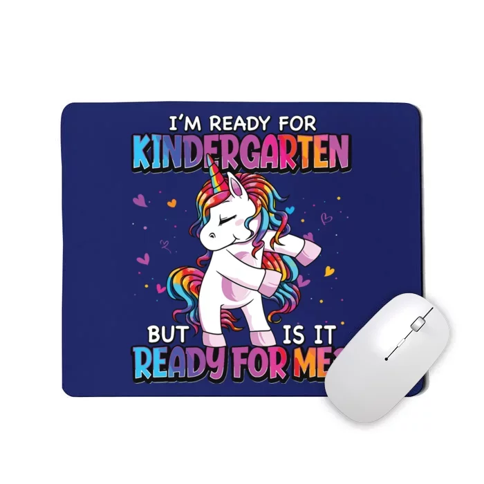 Im Ready For Kindergarten Back To School Kindergarten Girl Mousepad