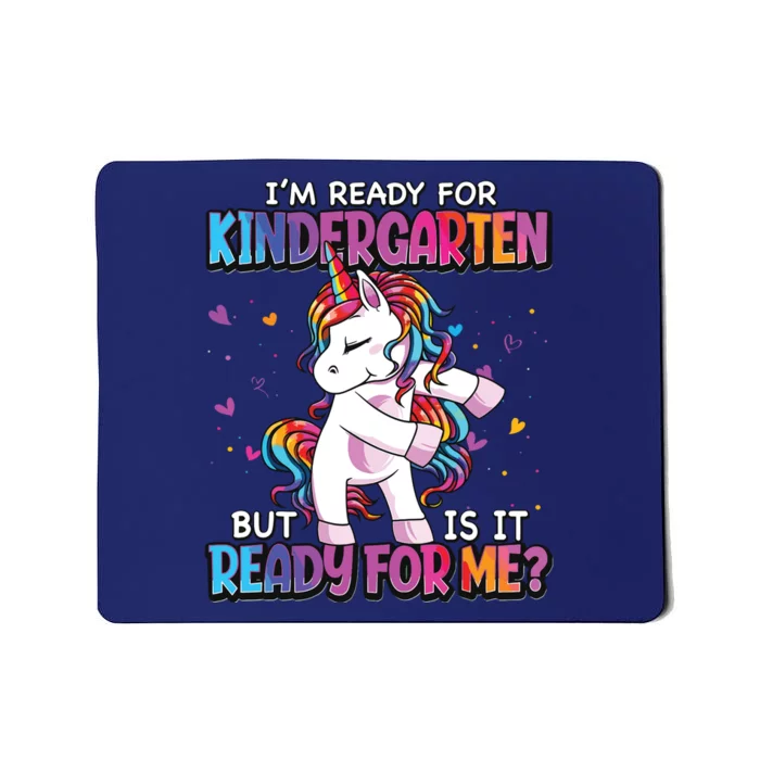 Im Ready For Kindergarten Back To School Kindergarten Girl Mousepad