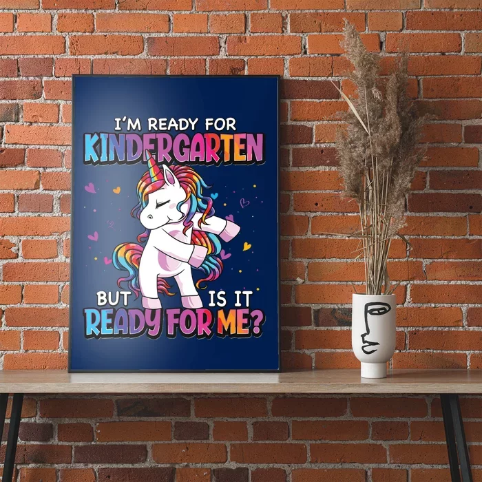 Im Ready For Kindergarten Back To School Kindergarten Girl Poster