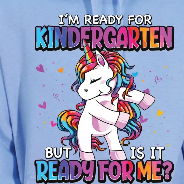 Im Ready For Kindergarten Back To School Kindergarten Girl Unisex Surf Hoodie