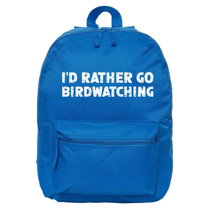 ID Rather Go Birdwatching Gift 16 in Basic Backpack