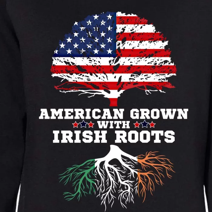 Ireland Roots Gift American Grown Irish Roots Ireland Cute Gift Womens California Wash Sweatshirt