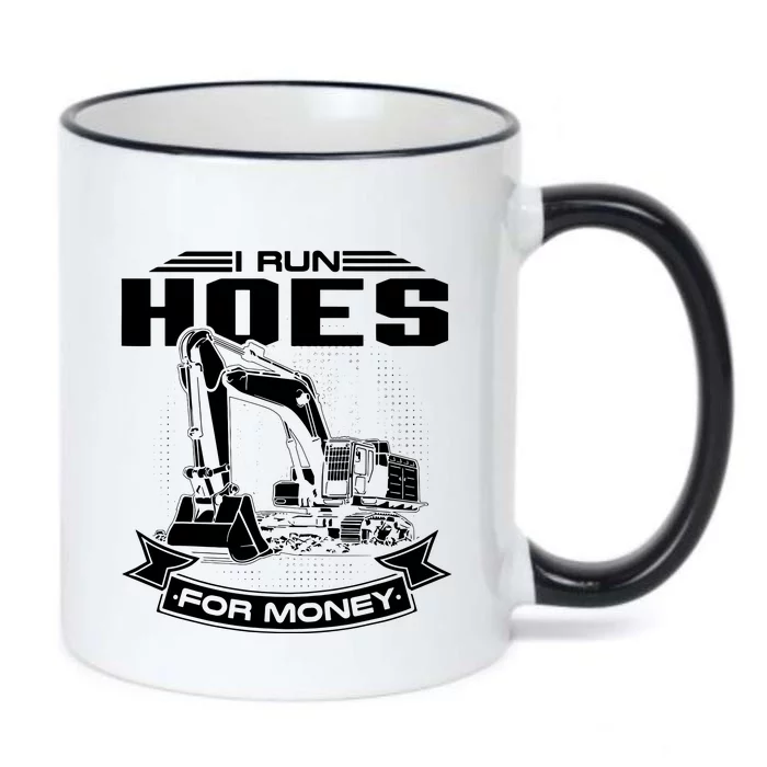 I Run Hoes For Moneys Construction Workers Funny Black Color Changing Mug