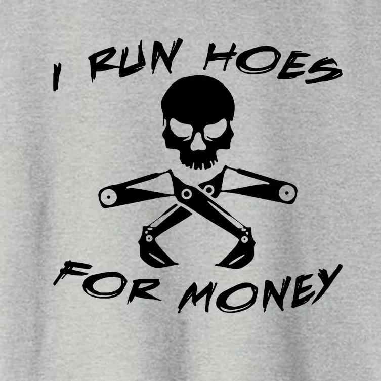 I Run Hoes For Money Women's Crop Top Tee