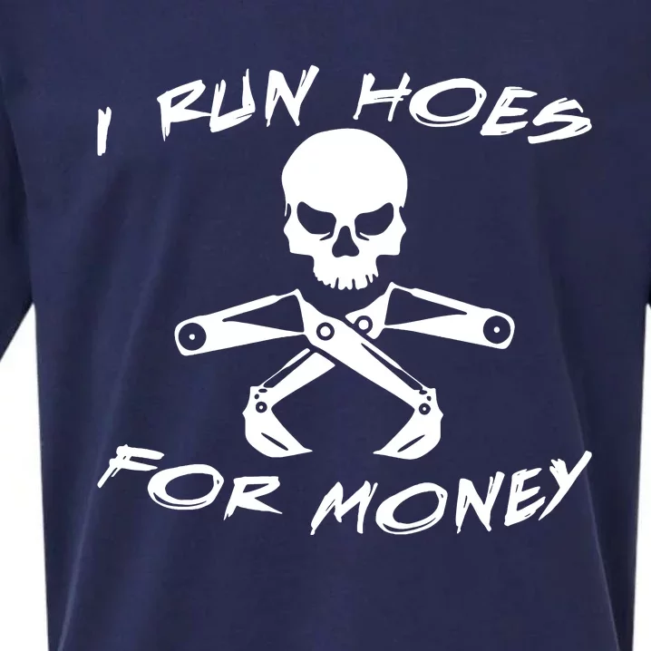 I Run Hoes For Money Sueded Cloud Jersey T-Shirt