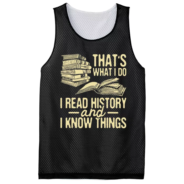 I Read History Historian History Teacher Professor Mesh Reversible Basketball Jersey Tank