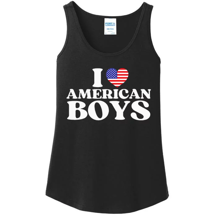 I Red Heart Usa America Ladies Essential Tank