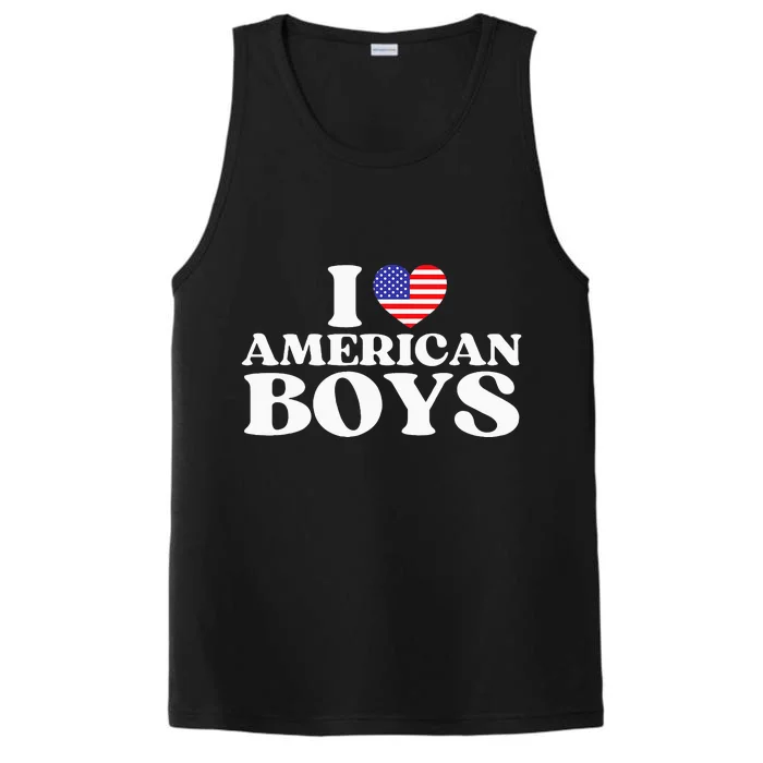 I Red Heart Usa America Performance Tank