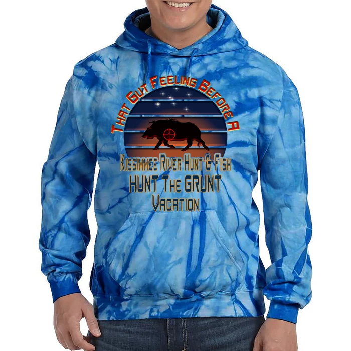 Immee River Hunt And Fishing Vacation Gift Tie Dye Hoodie