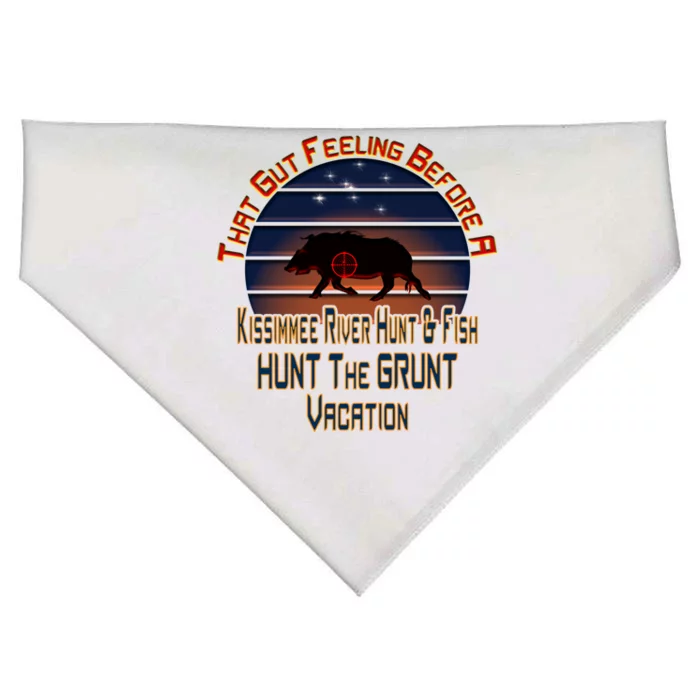 Immee River Hunt And Fishing Vacation Gift USA-Made Doggie Bandana