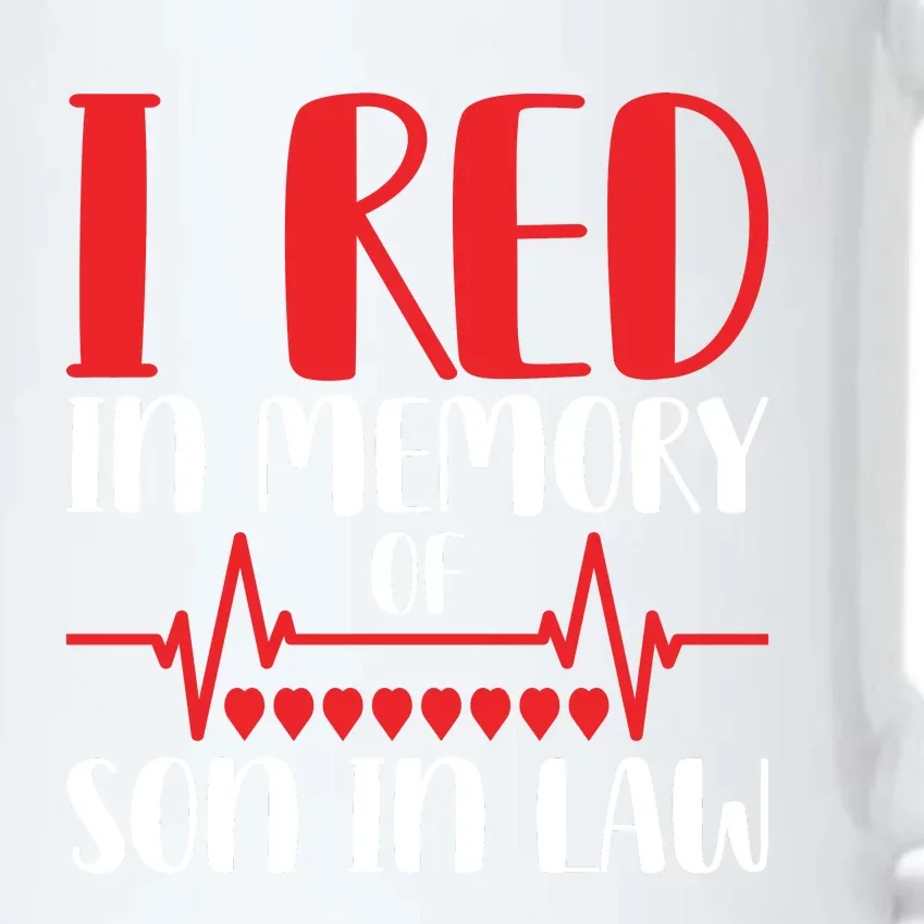 I Red In Memory Of Son In Law T S Black Color Changing Mug