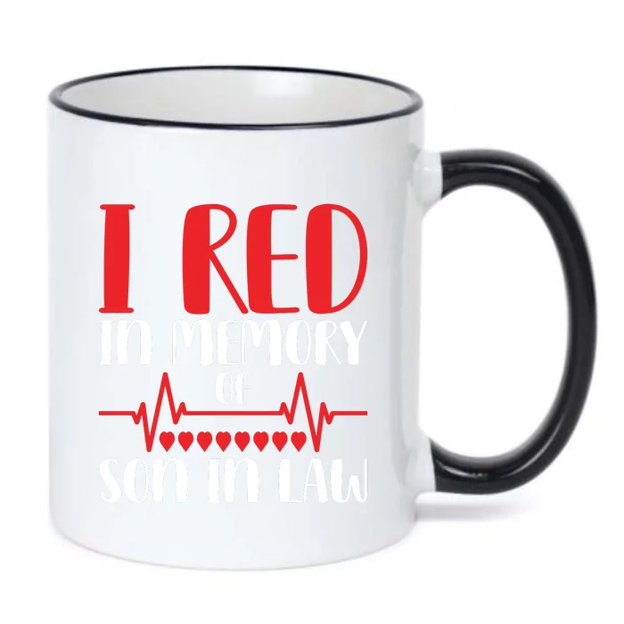 I Red In Memory Of Son In Law T S Black Color Changing Mug