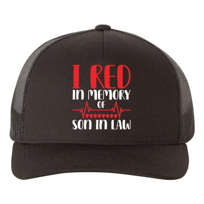 I Red In Memory Of Son In Law T S Yupoong Adult 5-Panel Trucker Hat