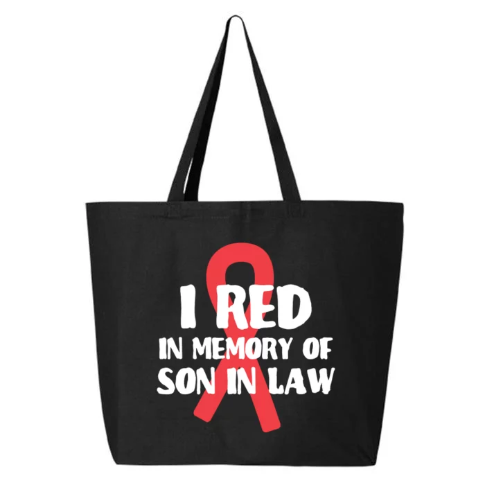 I Red In Memory Of Son In Law T S 25L Jumbo Tote