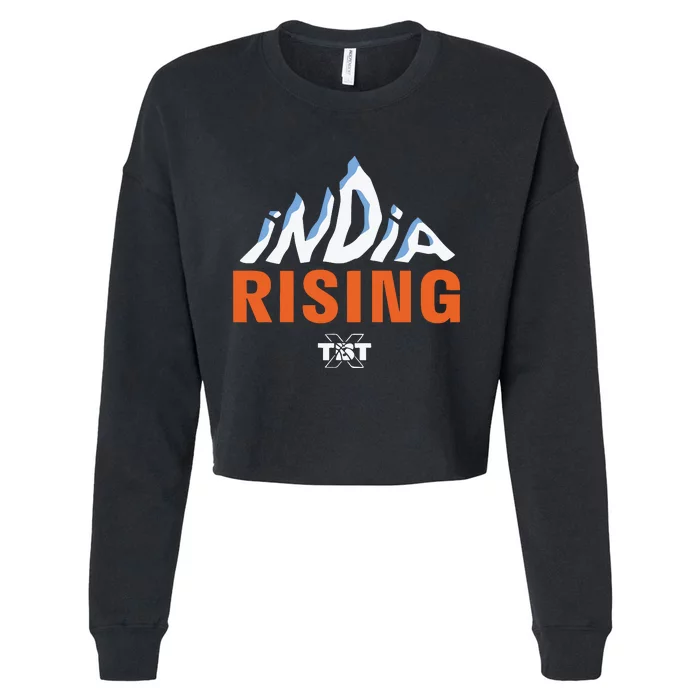 India Rising Cropped Pullover Crew