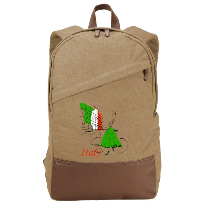 Italy  Rome Cotton Canvas Backpack