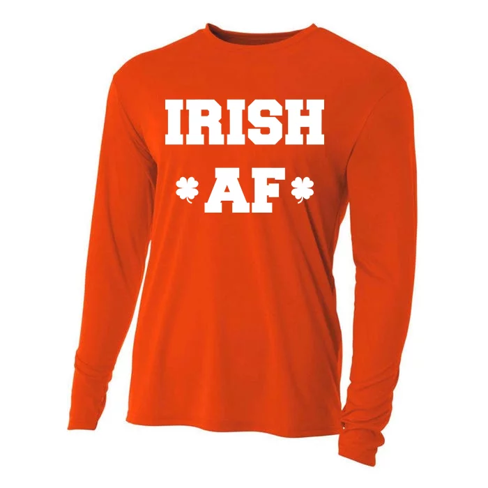 Irish AF St Patrick's Day Clover Cooling Performance Long Sleeve Crew