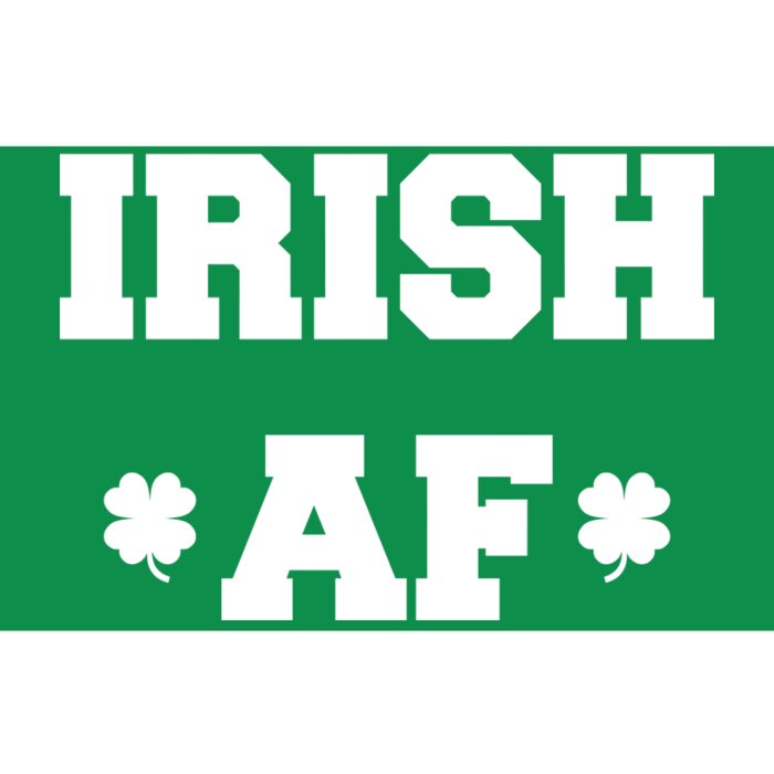 Irish AF St Patrick's Day Clover Bumper Sticker