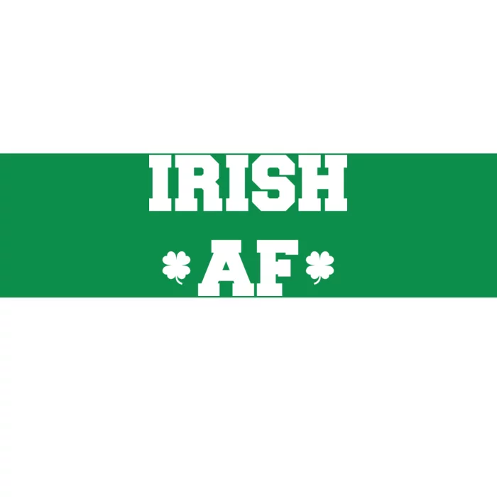 Irish AF St Patrick's Day Clover Bumper Sticker