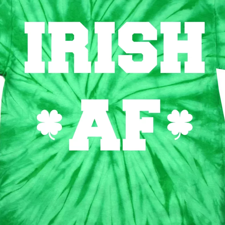 Irish AF St Patrick's Day Clover Tie-Dye T-Shirt