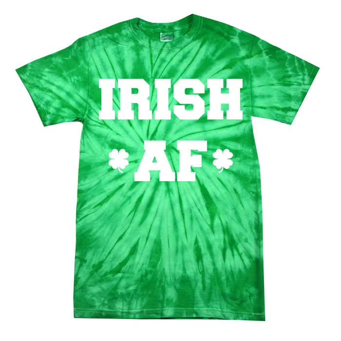 Irish AF St Patrick's Day Clover Tie-Dye T-Shirt