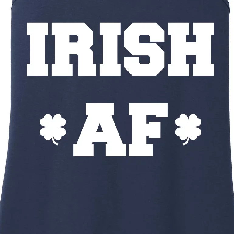 Irish AF St Patrick's Day Clover Ladies Essential Tank