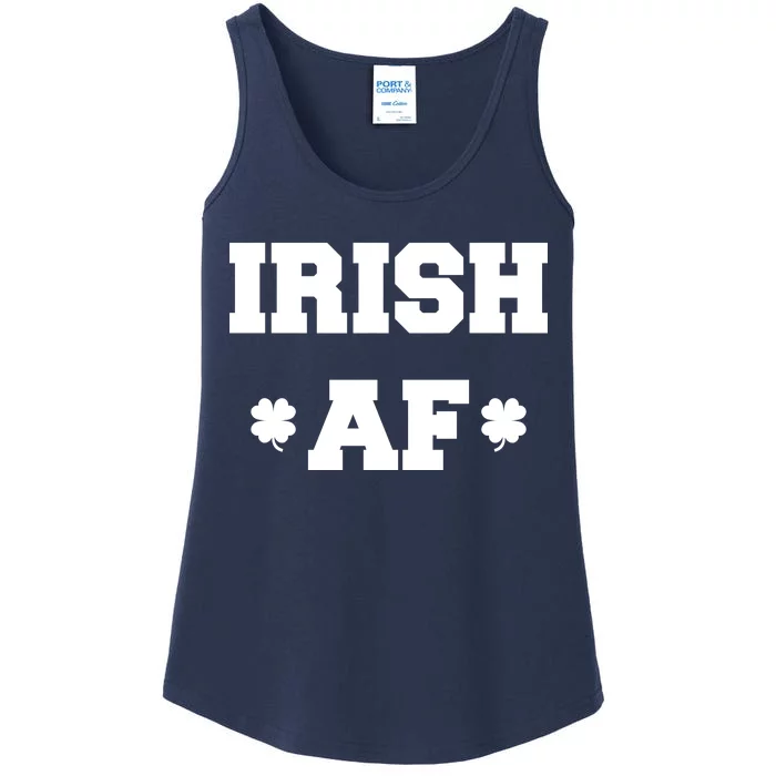 Irish AF St Patrick's Day Clover Ladies Essential Tank