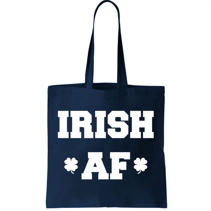 Irish AF St Patrick's Day Clover Tote Bag