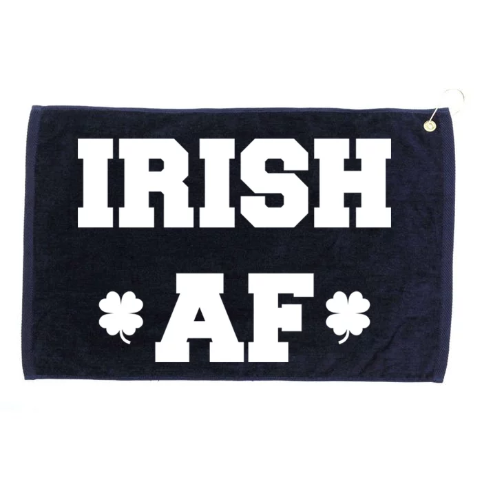 Irish AF St Patrick's Day Clover Grommeted Golf Towel