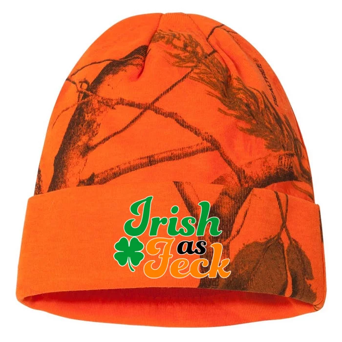 Irish as Feck Funny St. Patrick's Day Kati - 12in Camo Beanie