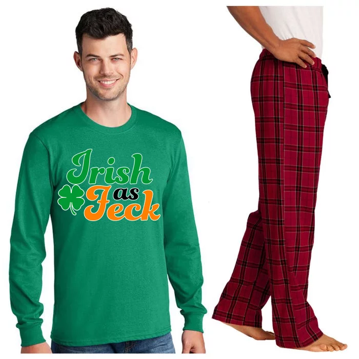 Irish as Feck Funny St. Patrick's Day Long Sleeve Pajama Set