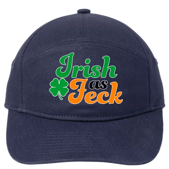 Irish as Feck Funny St. Patrick's Day 7-Panel Snapback Hat