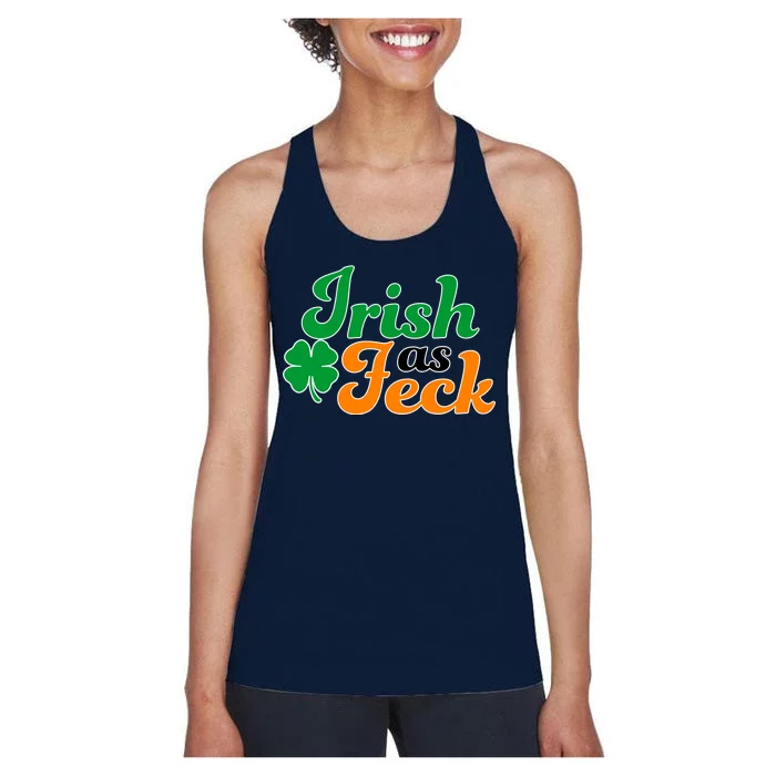 Irish as Feck Funny St. Patrick's Day Women's Racerback Tank