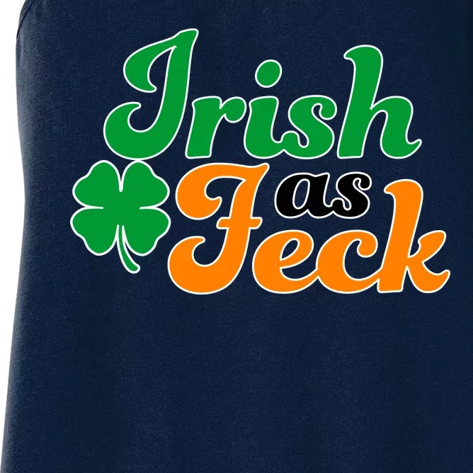 Irish as Feck Funny St. Patrick's Day Women's Racerback Tank