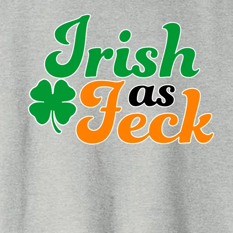 Irish as Feck Funny St. Patrick's Day Women's Crop Top Tee