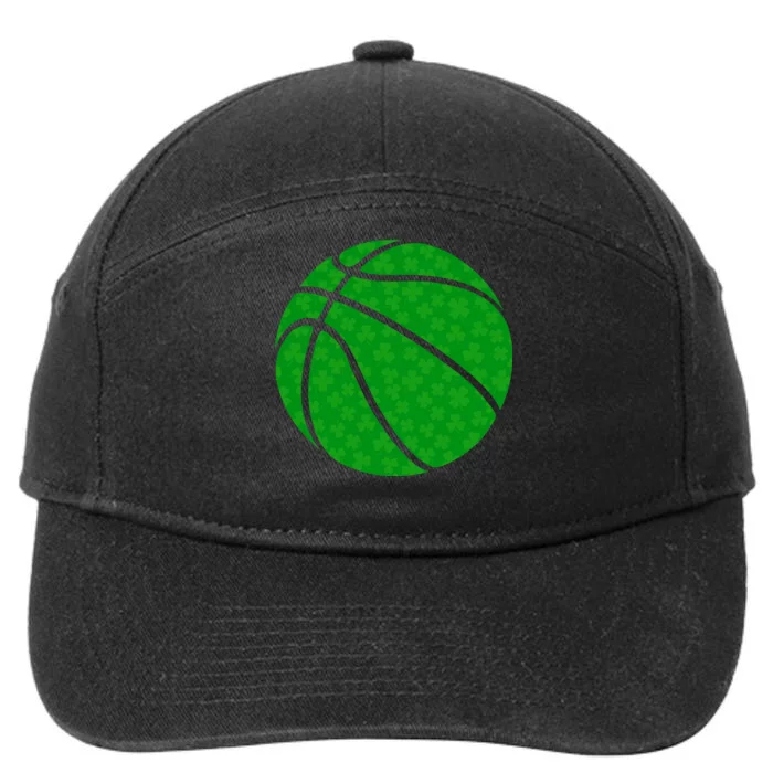 Irish Basketball Shamrock Clover 7-Panel Snapback Hat