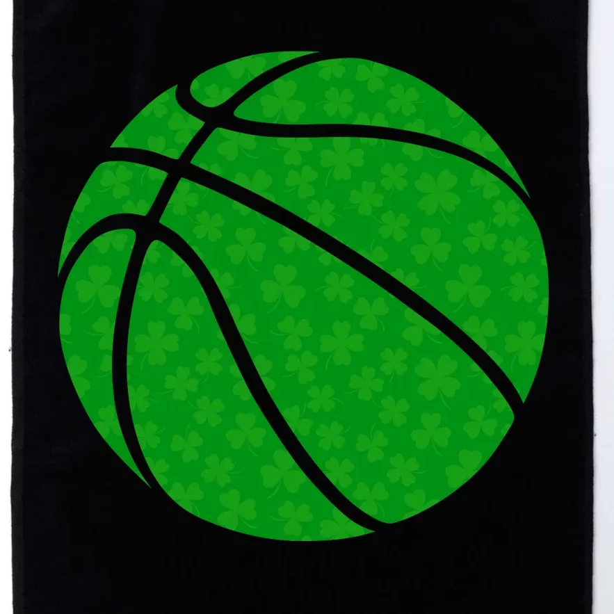 Irish Basketball Shamrock Clover Platinum Collection Golf Towel