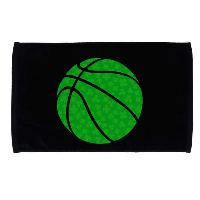 Irish Basketball Shamrock Clover Microfiber Hand Towel