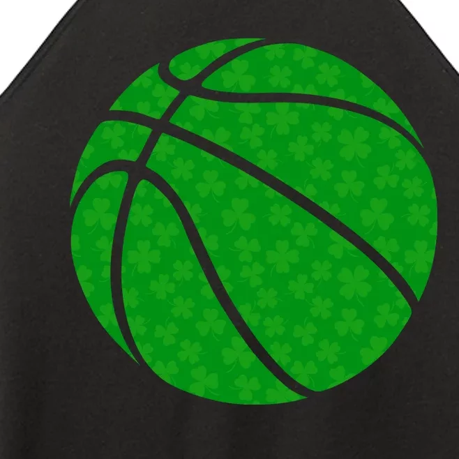 Irish Basketball Shamrock Clover Women’s Perfect Tri Rocker Tank