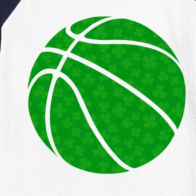 Irish Basketball Shamrock Clover Baseball Sleeve Shirt