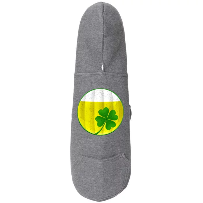 Irish Beer Clover Flag Doggie 3-End Fleece Hoodie