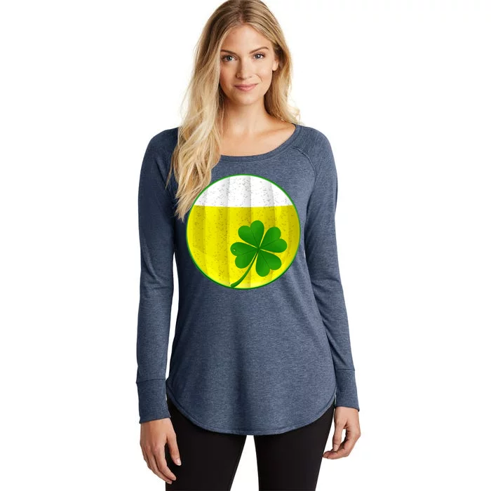 Irish Beer Clover Flag Women's Perfect Tri Tunic Long Sleeve Shirt