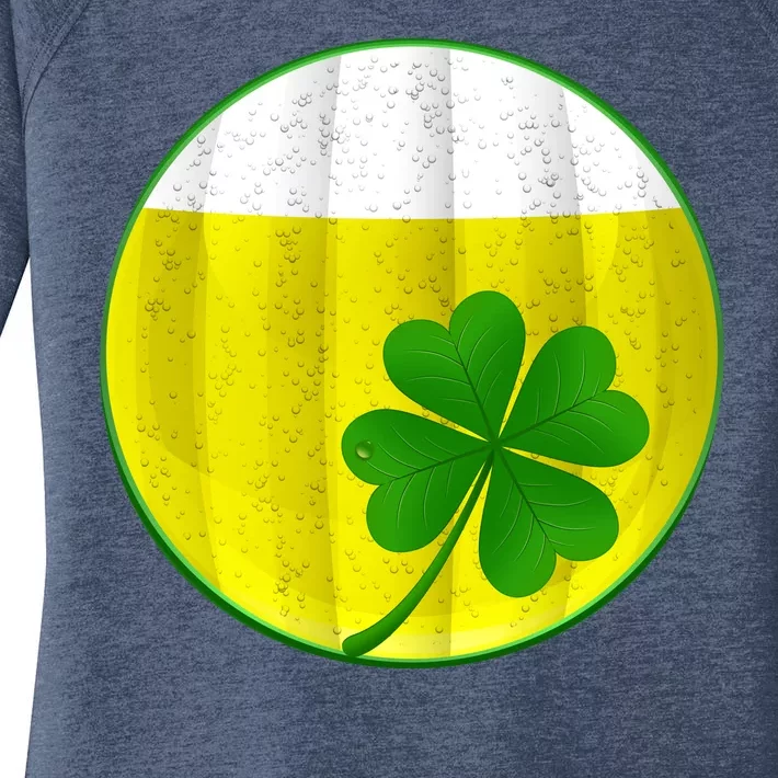 Irish Beer Clover Flag Women's Perfect Tri Tunic Long Sleeve Shirt