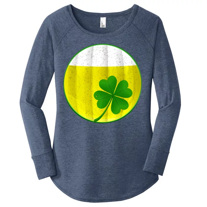 Irish Beer Clover Flag Women's Perfect Tri Tunic Long Sleeve Shirt