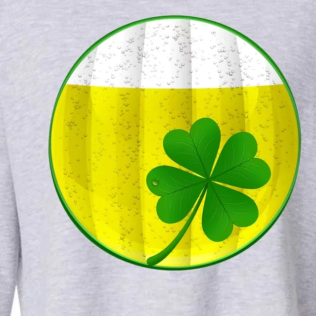 Irish Beer Clover Flag Cropped Pullover Crew