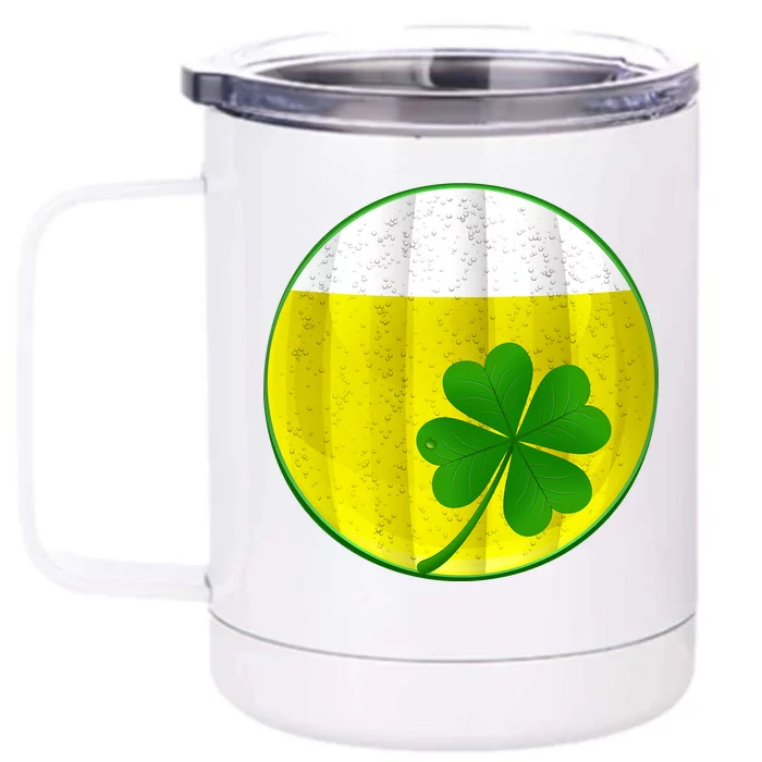 Irish Beer Clover Flag Front & Back 12oz Stainless Steel Tumbler Cup