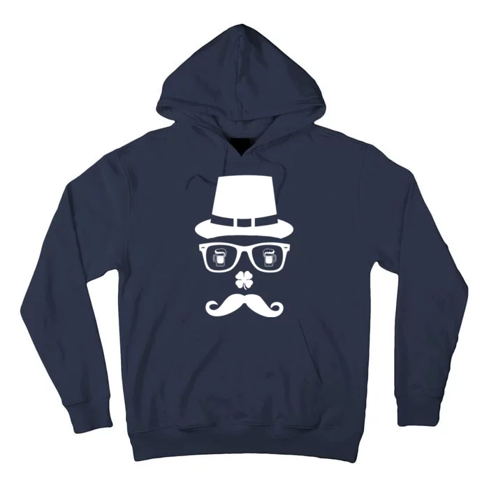 Irish Beer Mustache St. Patrick's Day Face Tall Hoodie