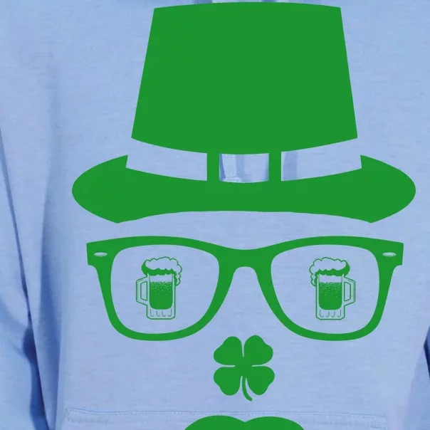 Irish Beer Mustache St. Patrick's Day Face Unisex Surf Hoodie